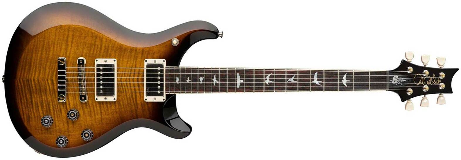 Prs Mccarty 594 10th Ltd S2 Usa 2h Ht Rw - Black Amber - Guitarra eléctrica de doble corte. - Main picture