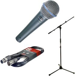 Microfoon set met statief Shure BETA58 + STAND + CABLE